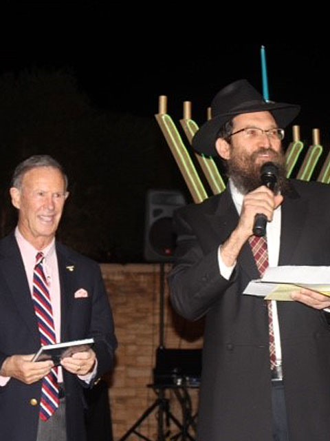 First Night of Chanukkah 2015, Rabbi Lew