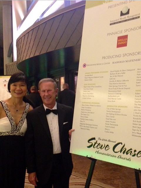 Jenny and I Attending the Steve Chase Fund Raiser for Desert Aids Project